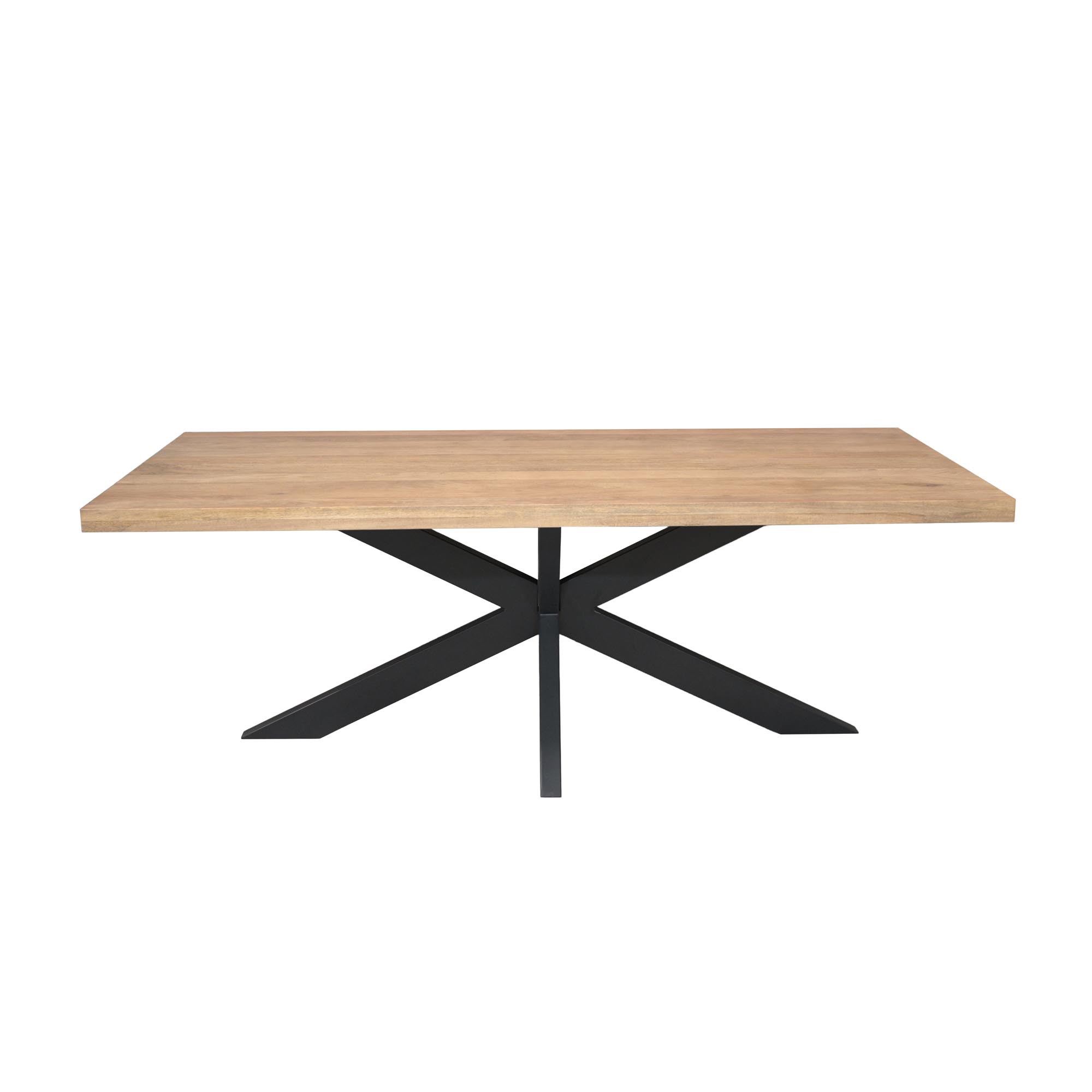 Rechthoekige eettafel Dakota Naturel Mangohout 220 cm - Image 2