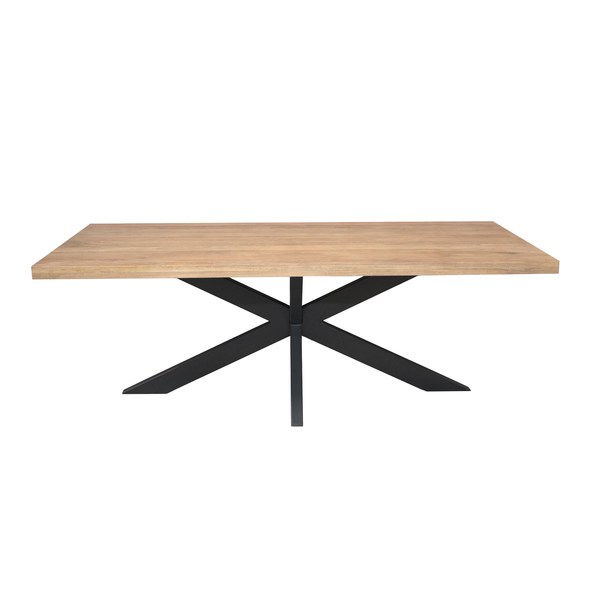 Rechthoekige eettafel Dakota Naturel Mangohout 240 cm - Image 2