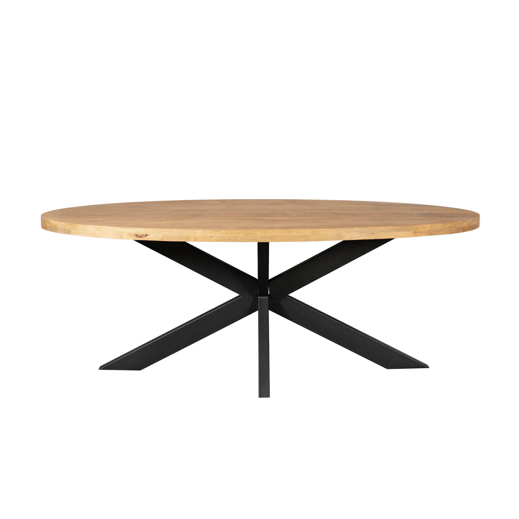 Ovale eettafel Dakota Naturel Mangohout 160 cm - Image 2