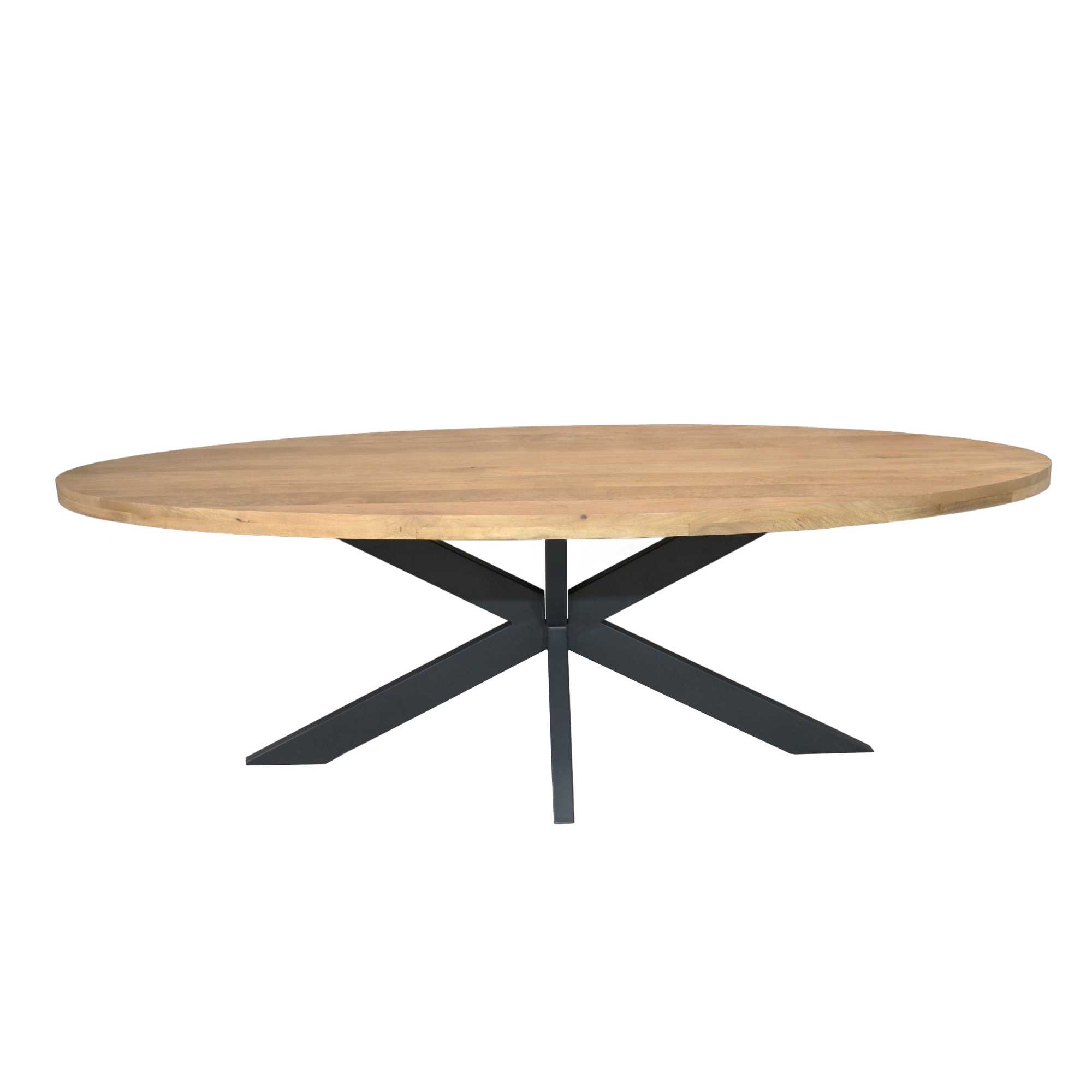 Ovale eettafel Dakota Naturel Mangohout 240 cm - Image 6