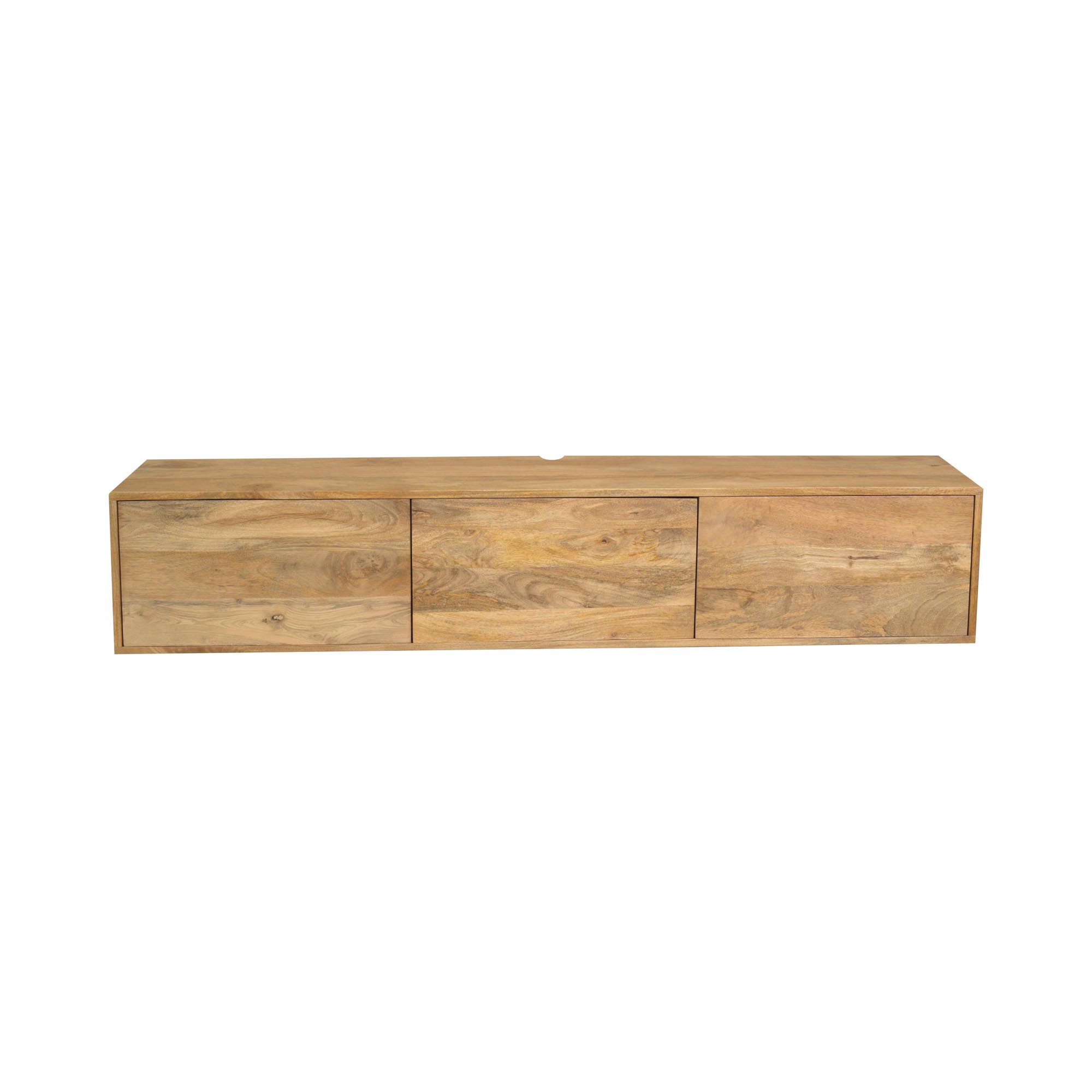 STF-2822_1 Zwevend tv meubel Vision Licht Mangohout 160 cm - Image 2