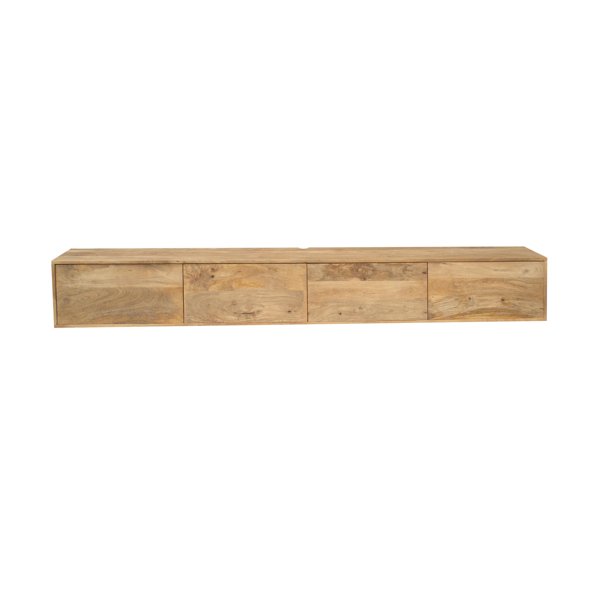 STF-2824_1 Zwevend tv meubel Vision Licht Mangohout 240 cm - Image 2