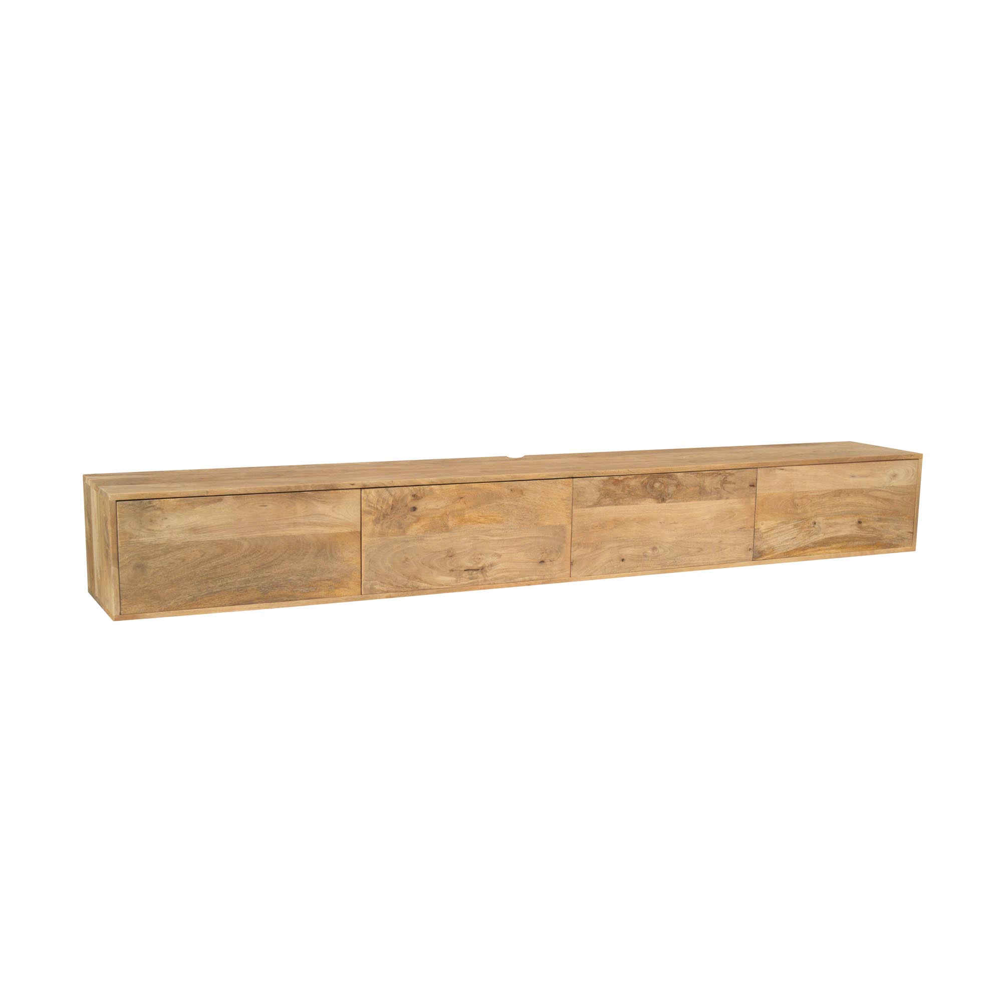 STF-2824_2 Zwevend tv meubel Vision Licht Mangohout 240 cm - Image 3