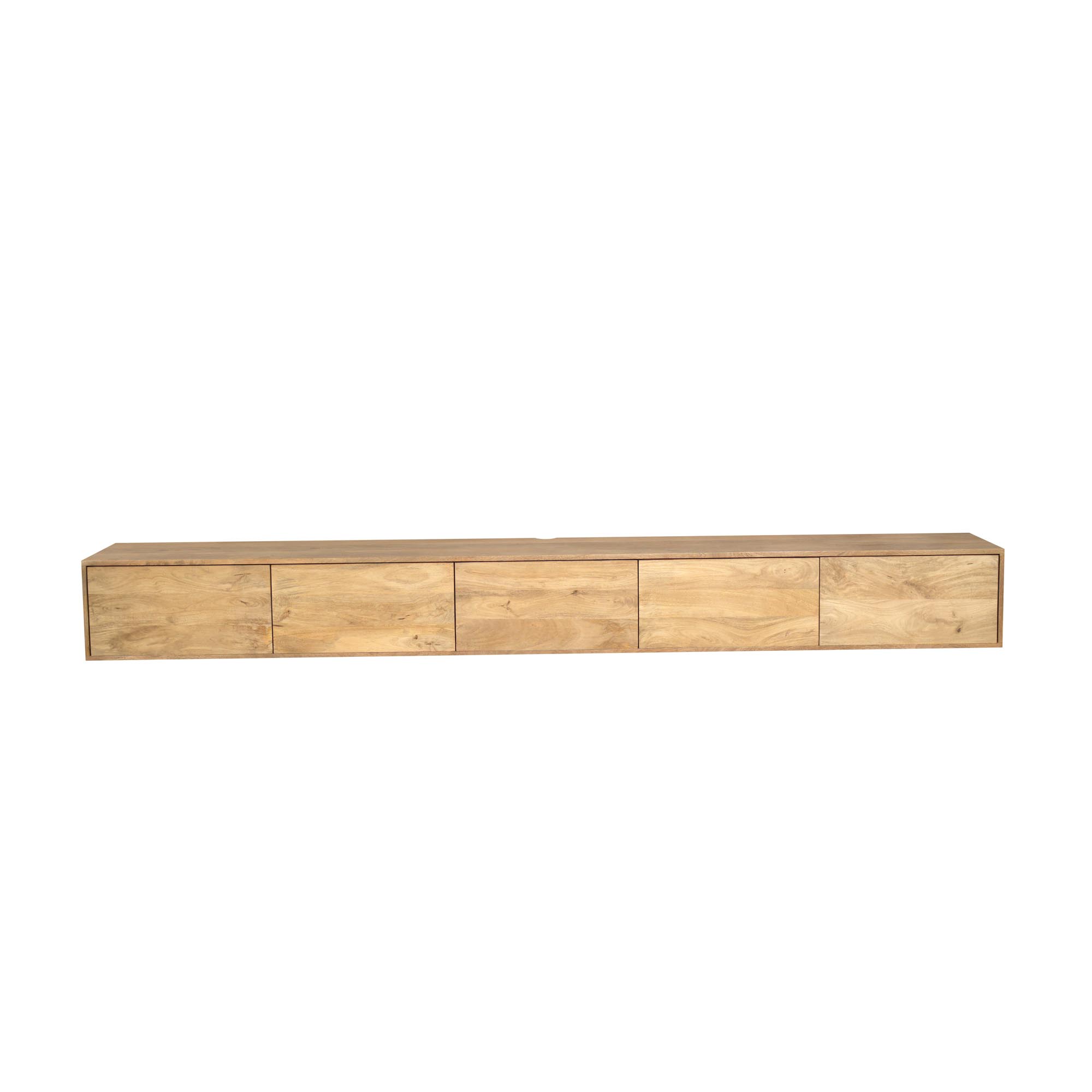 STF-2825_1 Zwevend tv meubel Vision Licht Mangohout 280 cm - Image 2