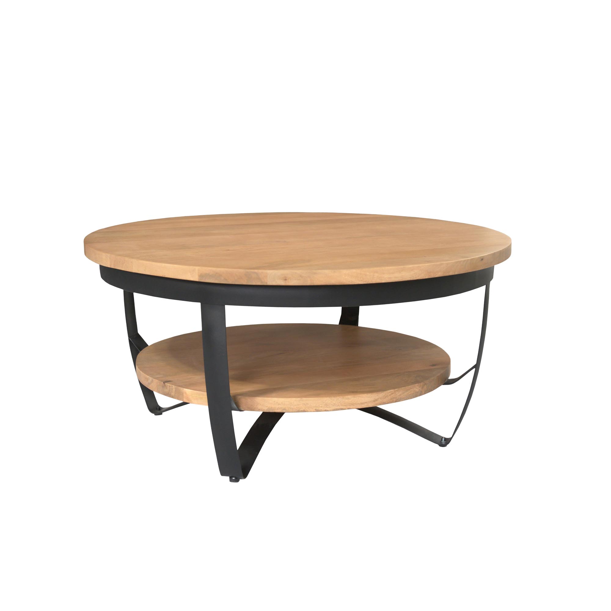 STF-3043_2 Salontafel Paras Naturel Mangohout 90 cm - Image 3
