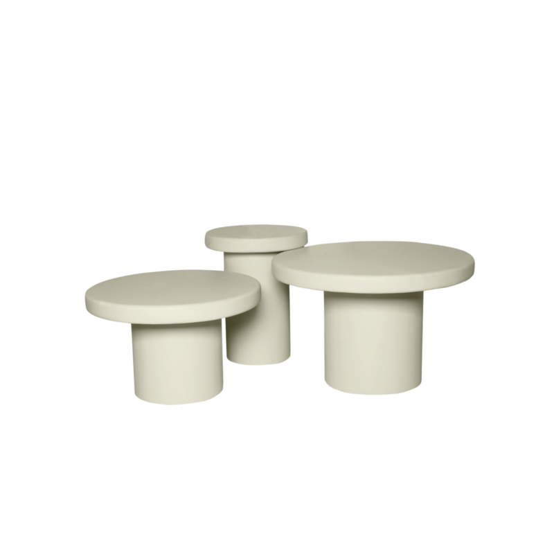 Salontafel Maya Zand Mangohout 70 cm - Image 1