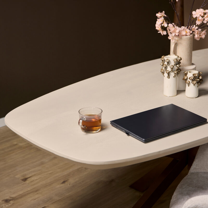 Deens ovale eettafel Madison Zand Mangohout 200 cm - Image 2