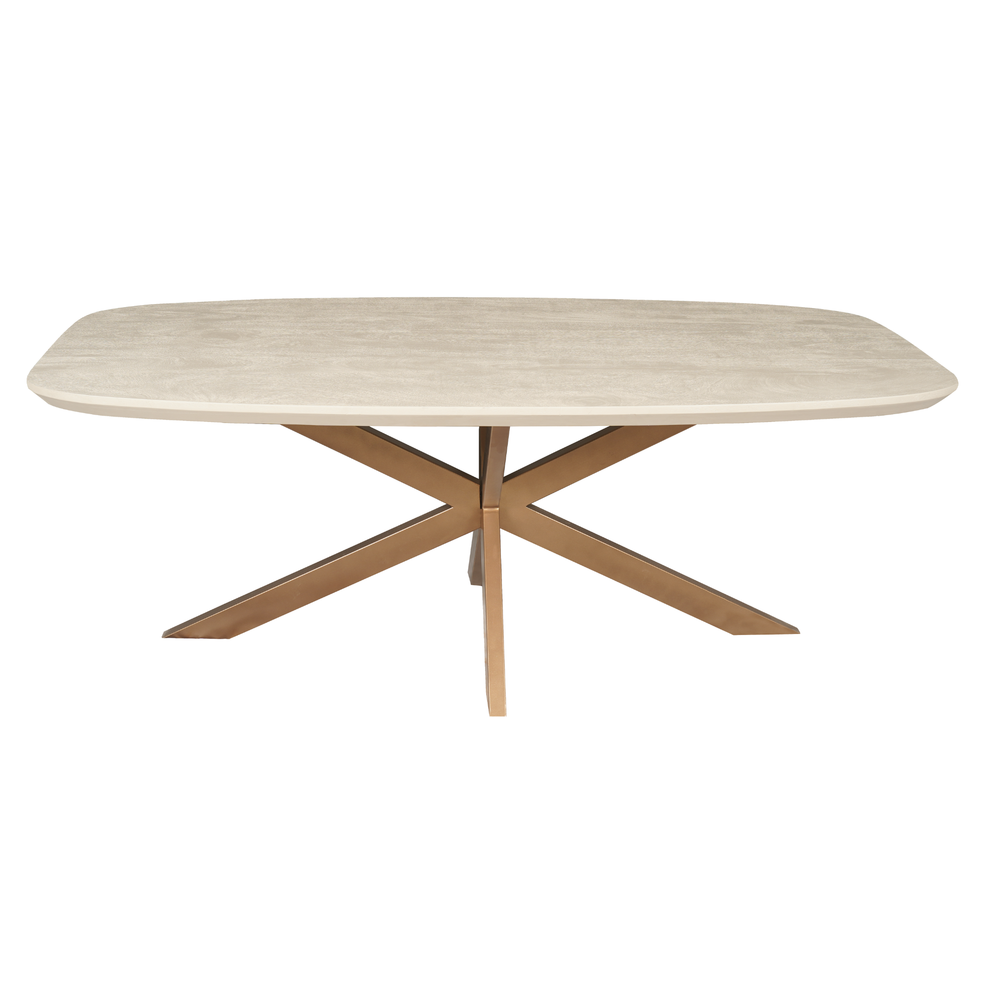 STF-3615_7 Deens ovale eettafel Madison Zand Mangohout 200 cm - Image 8