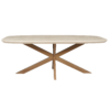 STF-3615_8 Deens ovale eettafel Madison Zand Mangohout 200 cm - Image 9