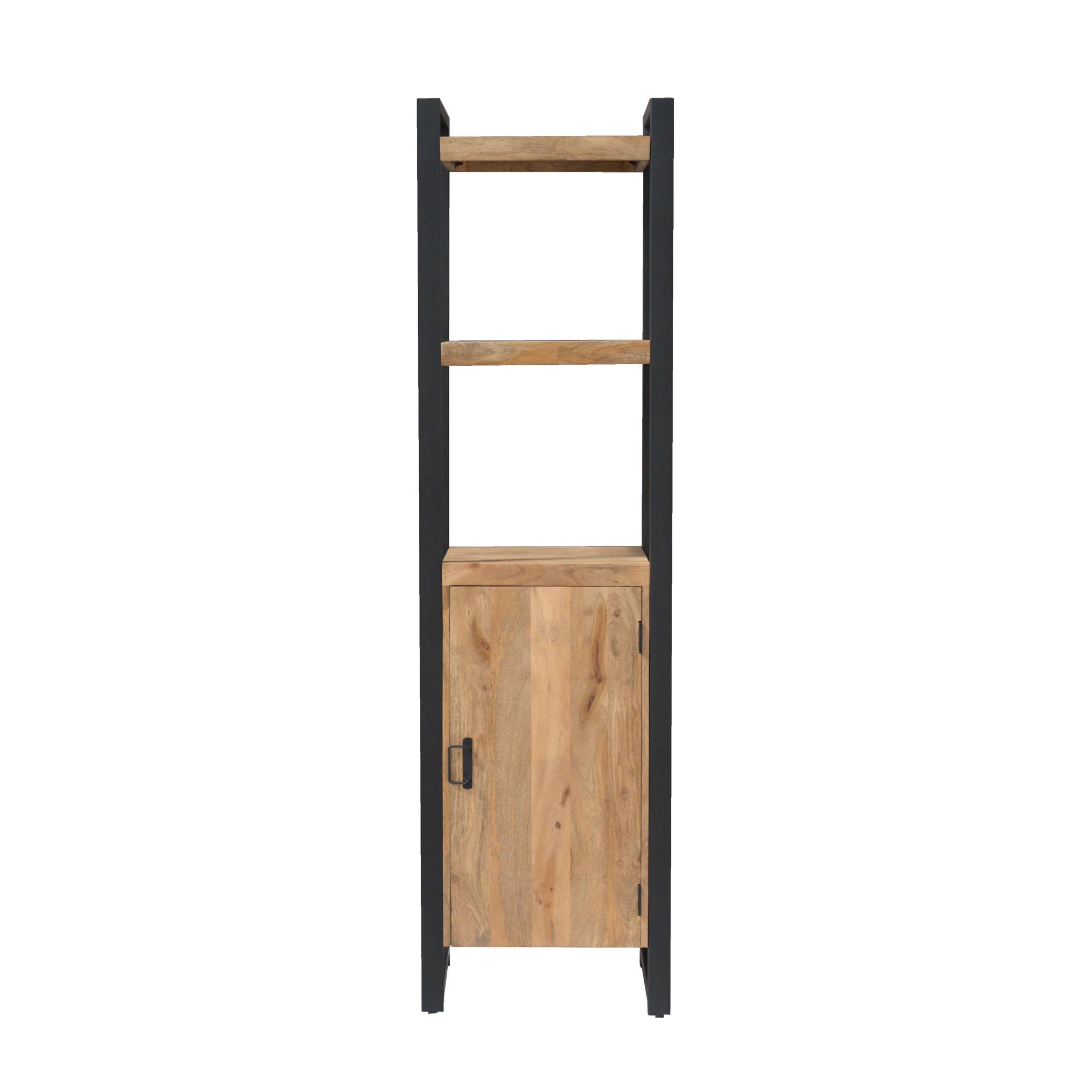 Boekenkast Britt met deur Naturel Mangohout 55 cm - Image 2