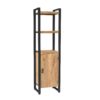 STF-4613_2 Boekenkast Britt met deur Naturel Mangohout 55 cm - Image 3