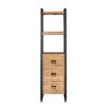 STF-4614_1 Boekenkast Britt met lades Naturel Mangohout 55 cm - Image 2