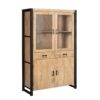 STF-4615_2 Vitrinekast Britt Naturel Mangohout 115 cm - Image 3