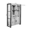 STF-4615_3 Vitrinekast Britt Naturel Mangohout 115 cm - Image 4