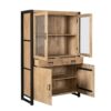 STF-4615_4 Vitrinekast Britt Naturel Mangohout 115 cm - Image 5