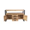 STF-4617_3 Dressoir Britt Naturel Mangohout 135 cm - Image 4