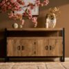 STF-4618_0 Dressoir Britt Naturel Mangohout 175 cm - Image 1