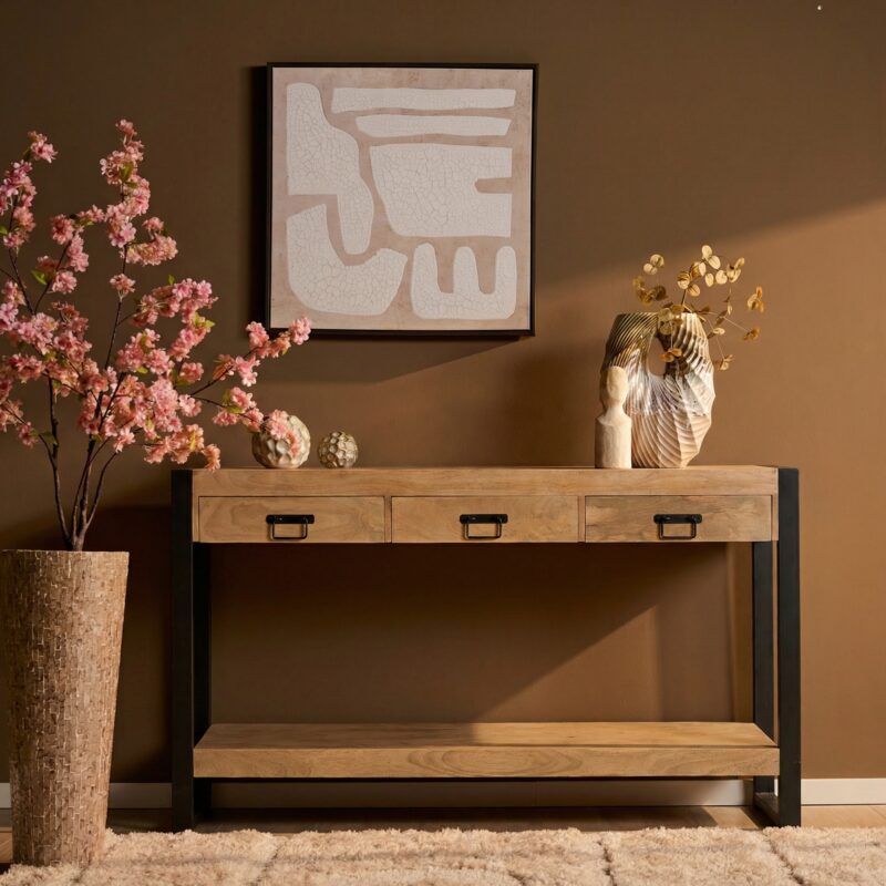 Sidetable Britt Naturel Mangohout 150 cm - Image 1