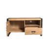 STF-4621_8 Tv meubel Britt met deur en open vak Naturel Mangohout 110 cm - Image 9