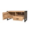 STF-4621_9 Tv meubel Britt met deur en open vak Naturel Mangohout 110 cm - Image 10