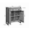 STF-4625_4 Kabinet kast Britt Naturel Mangohout 100 cm - Image 5