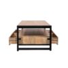 Salontafel Britt met vier lades Naturel Mangohout 120 cm - Image 5