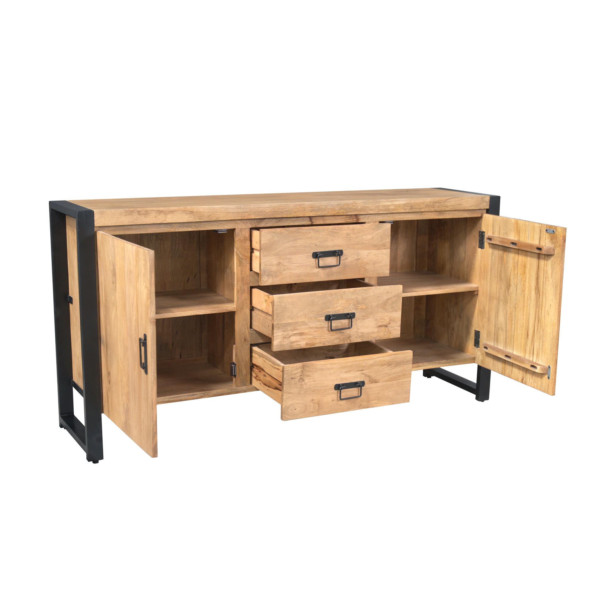 Dressoir Britt Naturel Mangohout 160 cm - Image 4