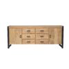 STF-4628_1 Dressoir Britt Naturel Mangohout 200 cm - Image 2