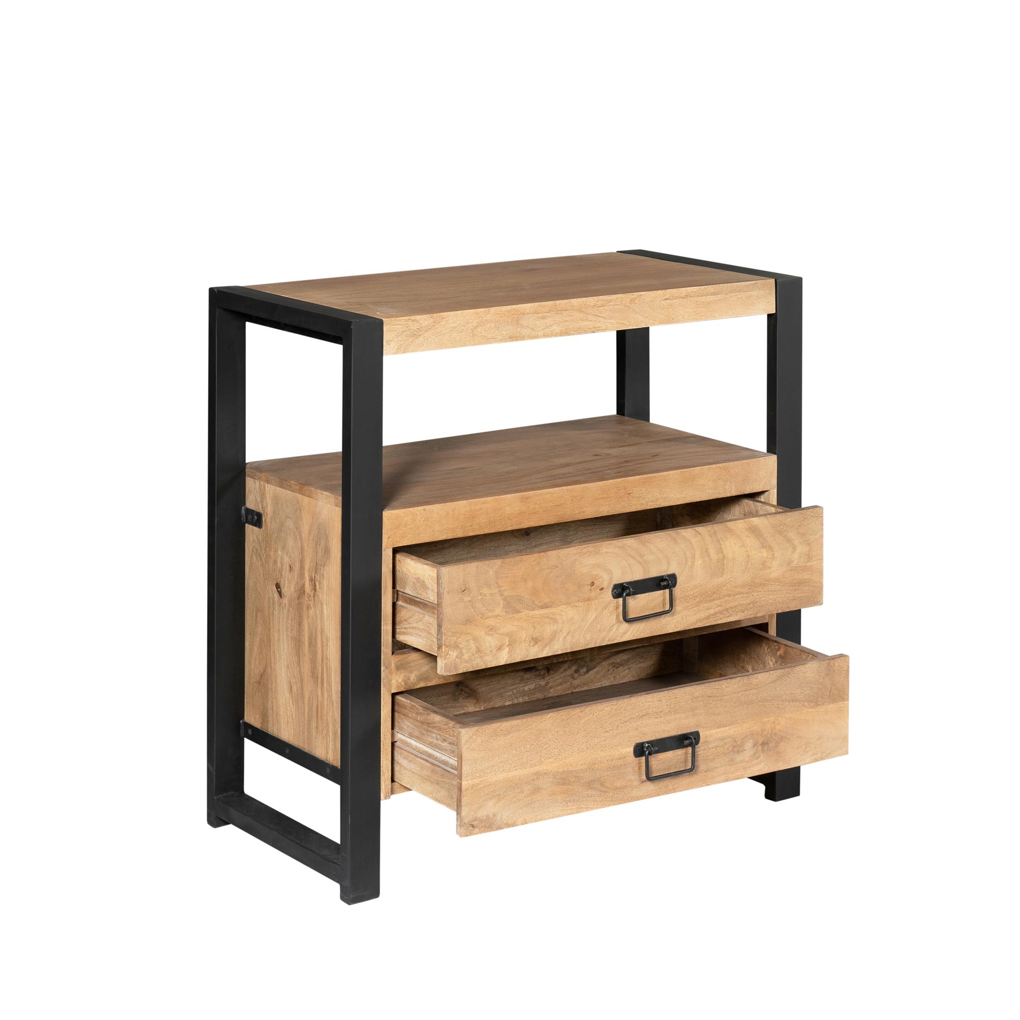 Ladenkast Britt Naturel Mangohout 80 cm - Image 4