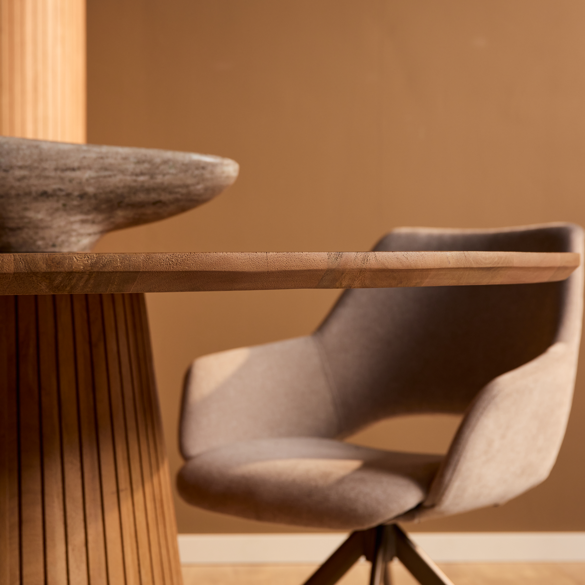Ovale eettafel Solana Naturel Mangohout 240 cm - Image 3