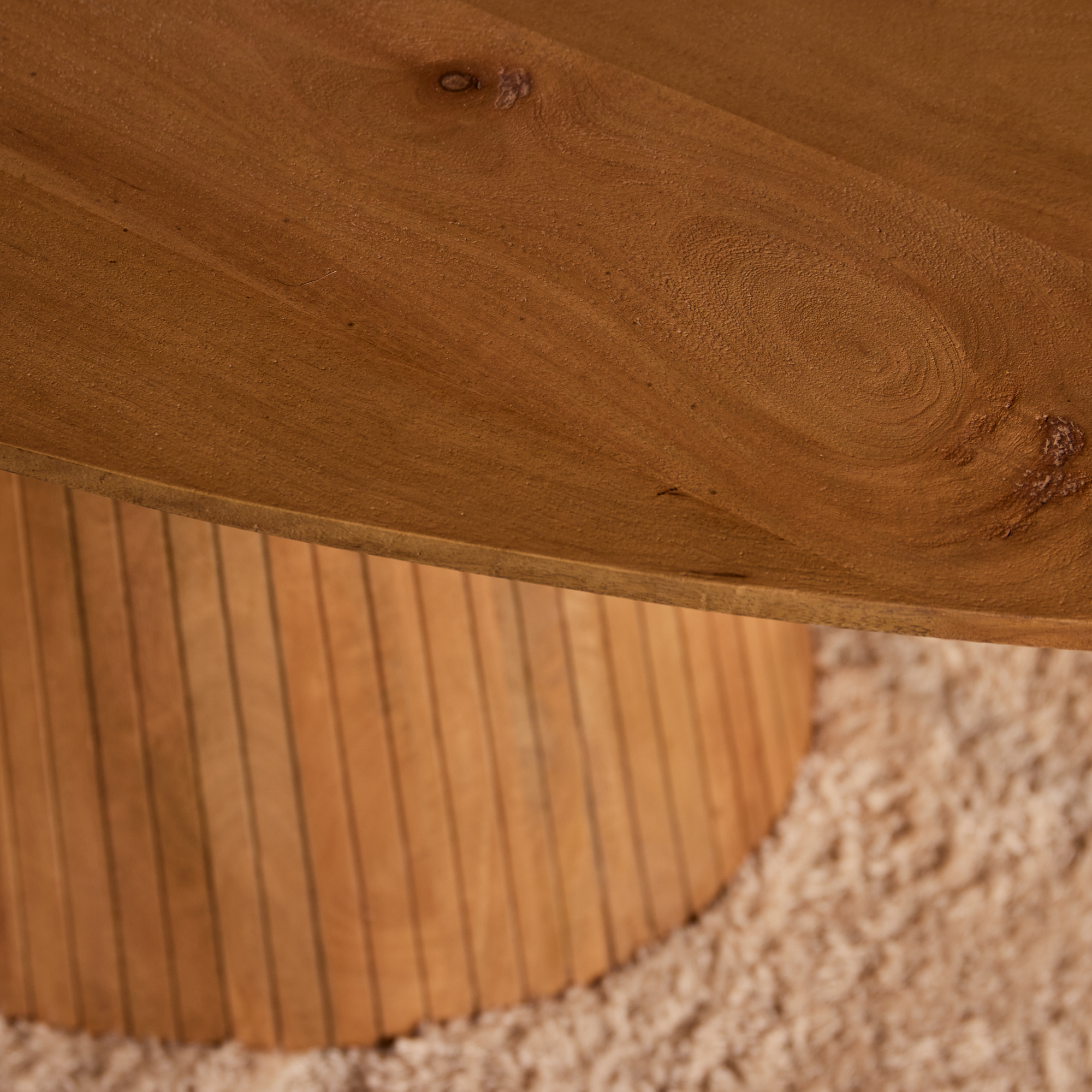 Ovale eettafel Solana Naturel Mangohout 240 cm - Image 4