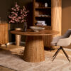 STF-1804_3 Ronde eettafel Solana Naturel Mangohout 150 cm - Image 4