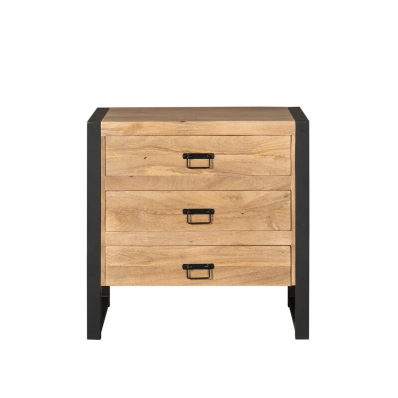 Ladenkast Britt Naturel Mangohout 80 cm - Image 2