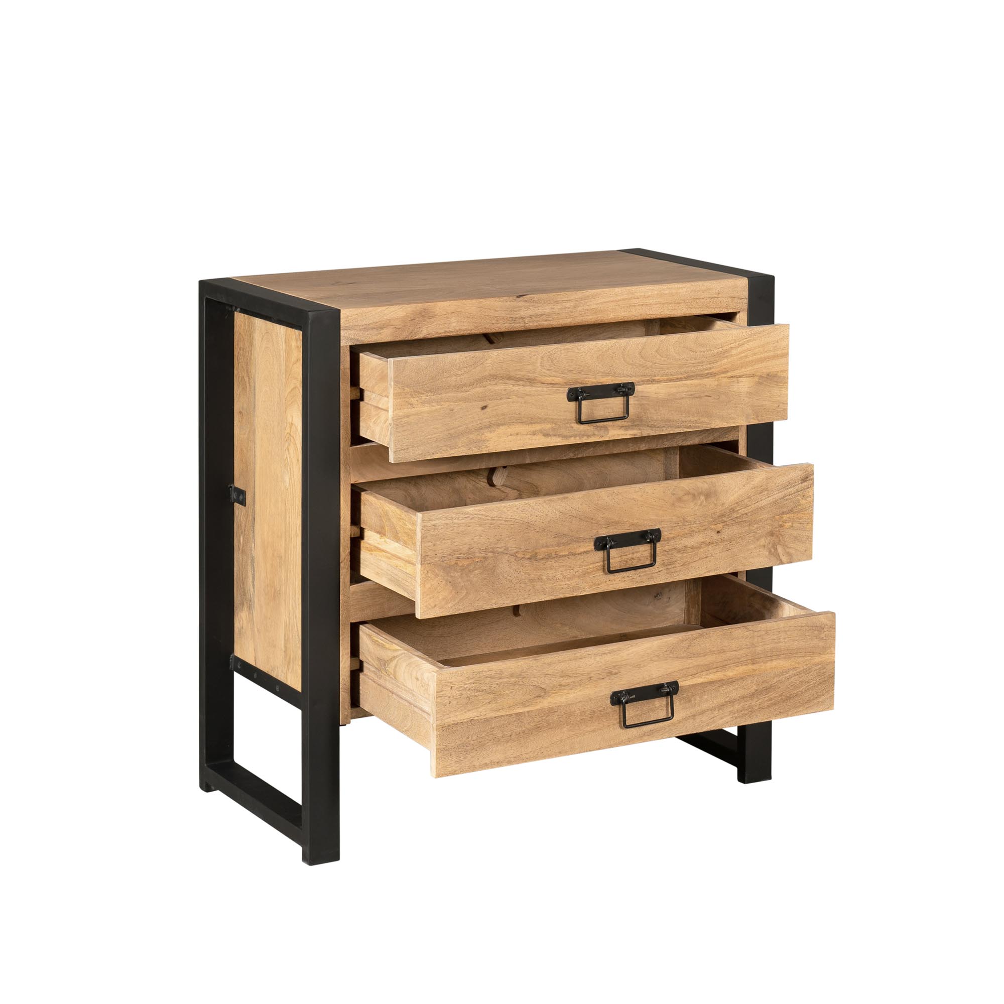 Ladenkast Britt Naturel Mangohout 80 cm - Image 4