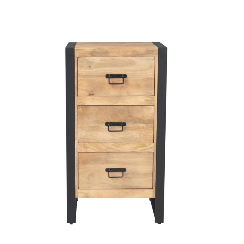 Halkast Britt met lades Naturel Mangohout 55 cm - Image 2