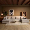 MYS-5002_0 MySofa Jesse U-bank Beige - Image 1