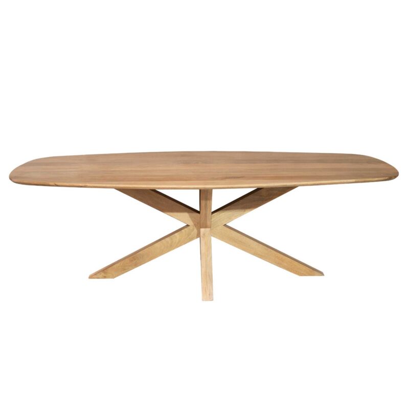 Deens ovale eettafel Nina Naturel Mangohout 240 cm - Image 1