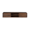 STF-1612_5 Zwevend tv meubel Ambiance Bruin Mangohout 160 cm - Image 6