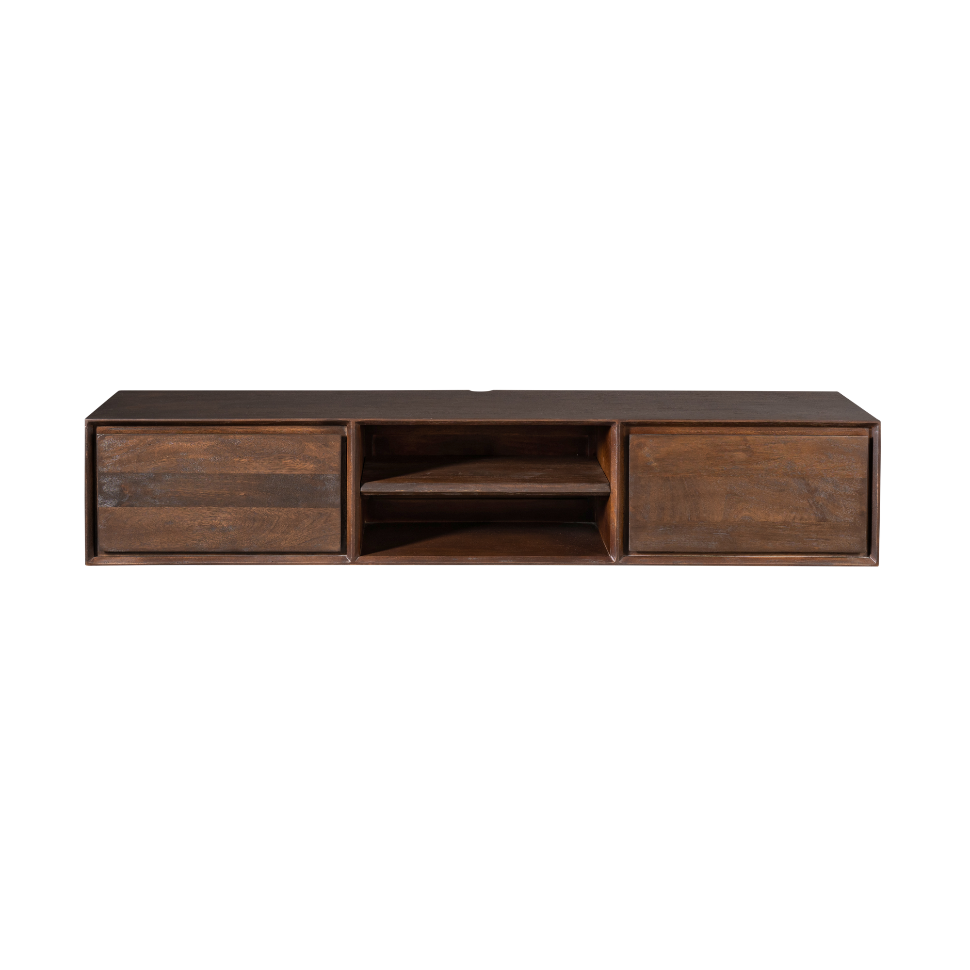 Zwevend tv meubel Ambiance Bruin Mangohout 160 cm - Image 6