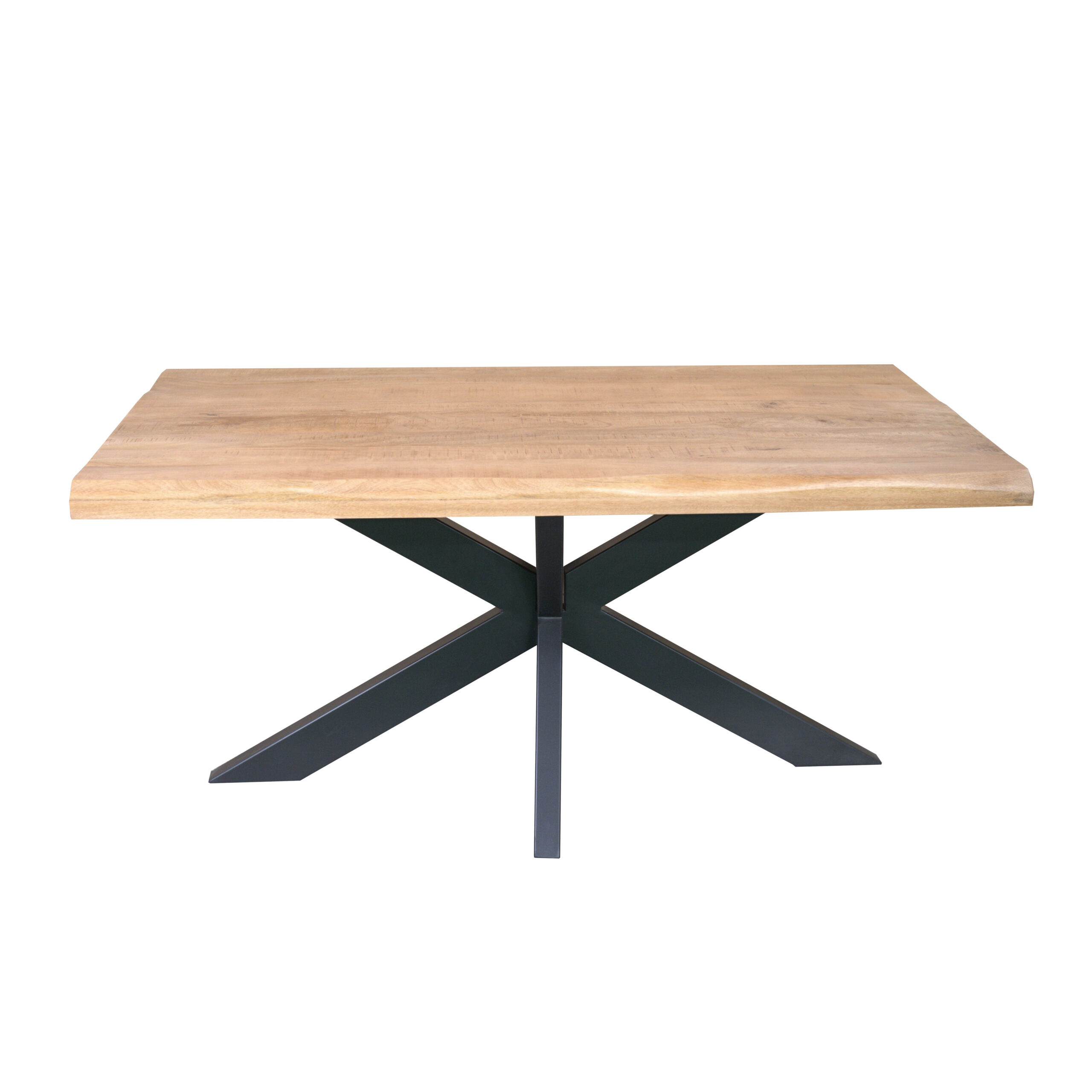 STF-1117_4 Boomstamtafel Dakota Naturel Mangohout 160 cm - Image 5
