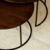 STF-2022_2 Salontafel set Madison Bruin Mangohout 70 cm - Image 3