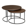 STF-2022_4 Salontafel set Madison Bruin Mangohout 70 cm - Image 5