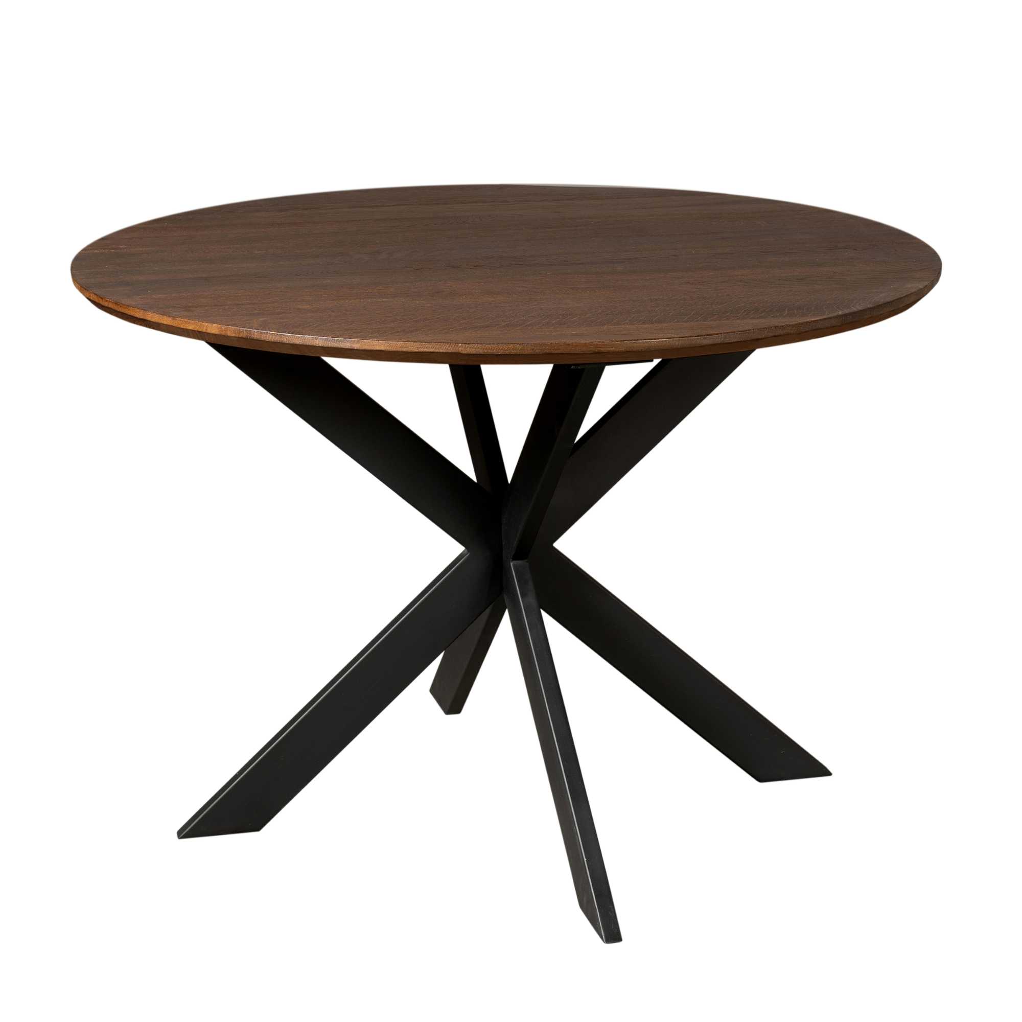 STF-2135_4 Ronde eettafel Ferris Bruin Eikenhout 130 cm - Image 5