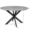 STF-2135_6 Ronde eettafel Ferris Bruin Eikenhout 130 cm - Image 7