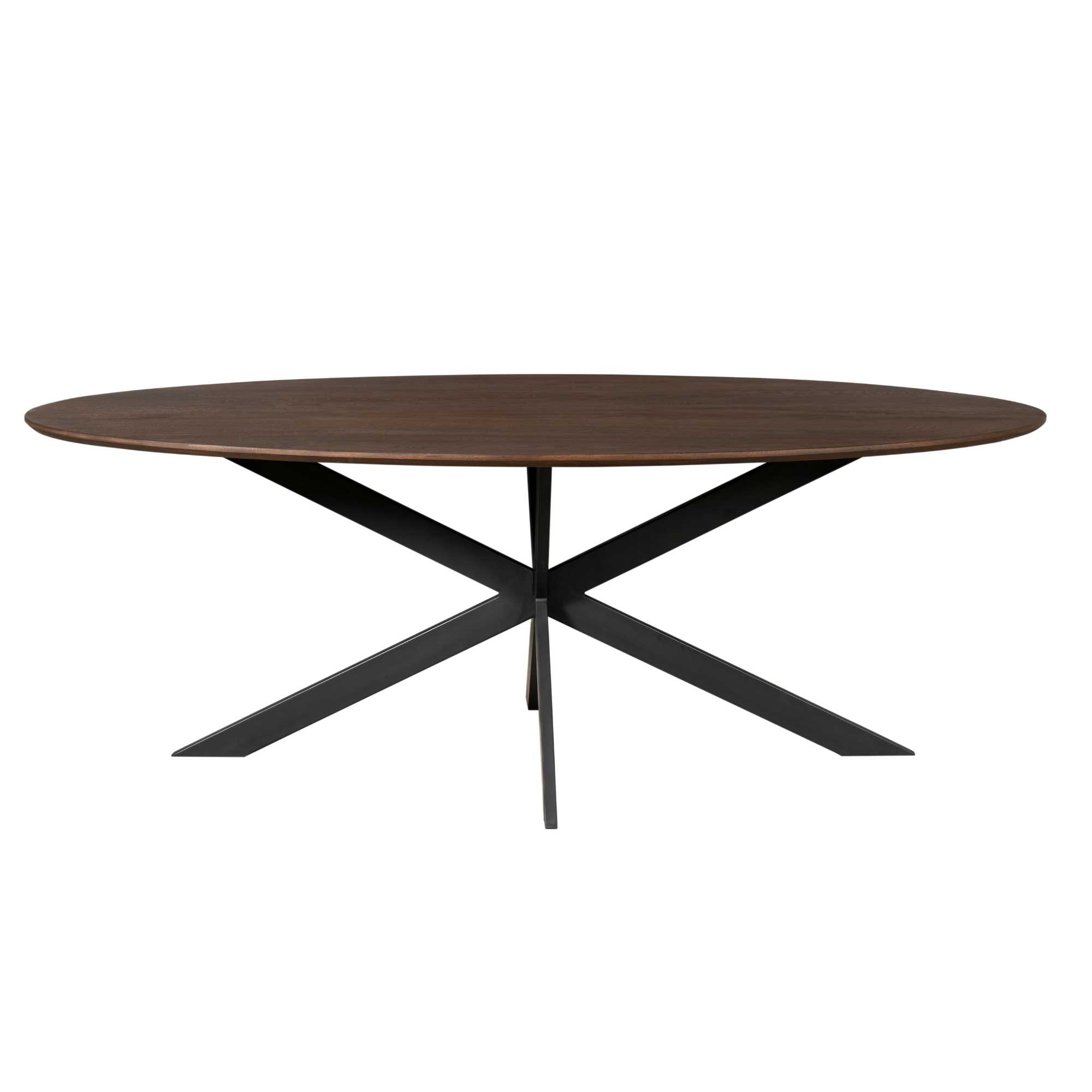Ovale eettafel Ferris Bruin Eikenhout 210 cm - Image 5