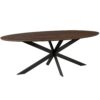 STF-2137_5 Ovale eettafel Ferris Bruin Eikenhout 210 cm - Image 6