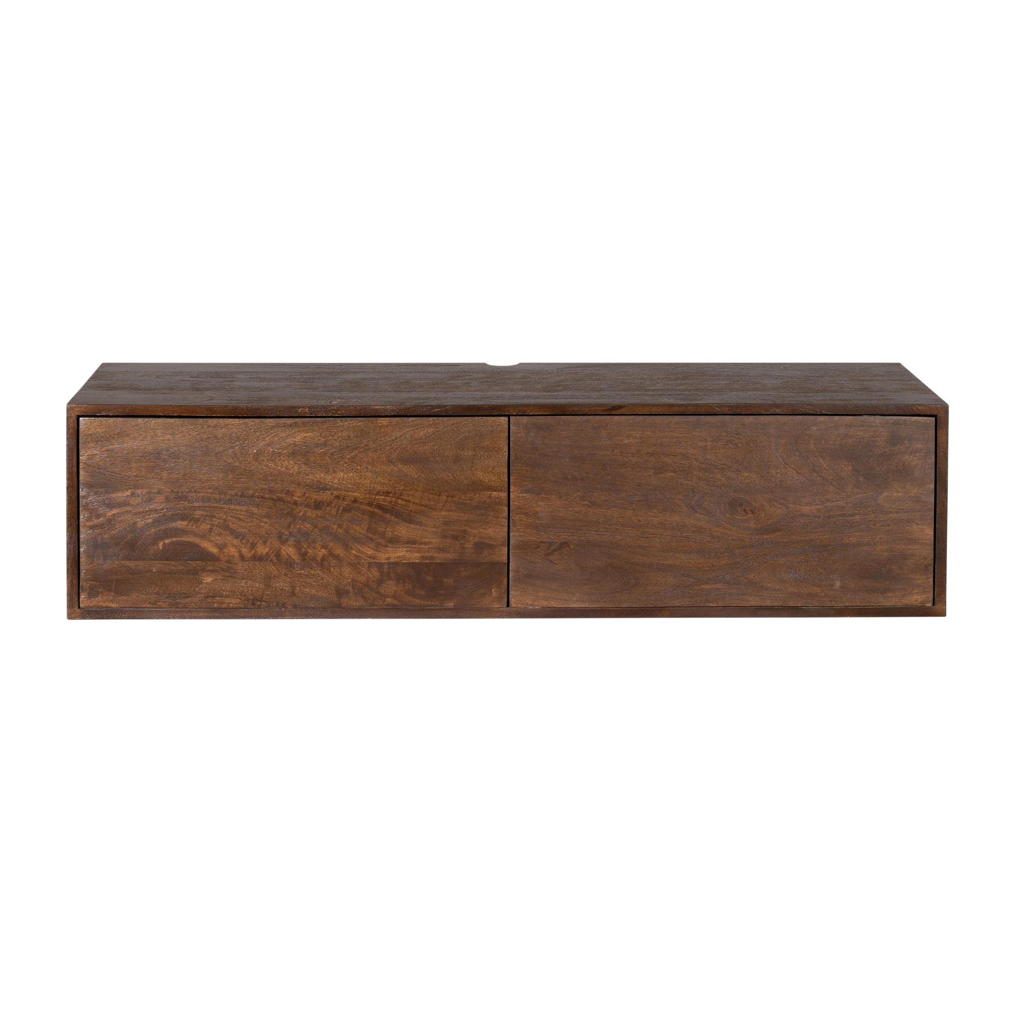 Zwevend tv meubel Vision Bruin Mangohout 120 cm - Image 6