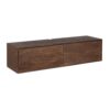 STF-2836_6 Zwevend tv meubel Vision Bruin Mangohout 120 cm - Image 7