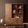 Vakkenkast XL Dallas Naturel Mangohout 160 cm - Image 1