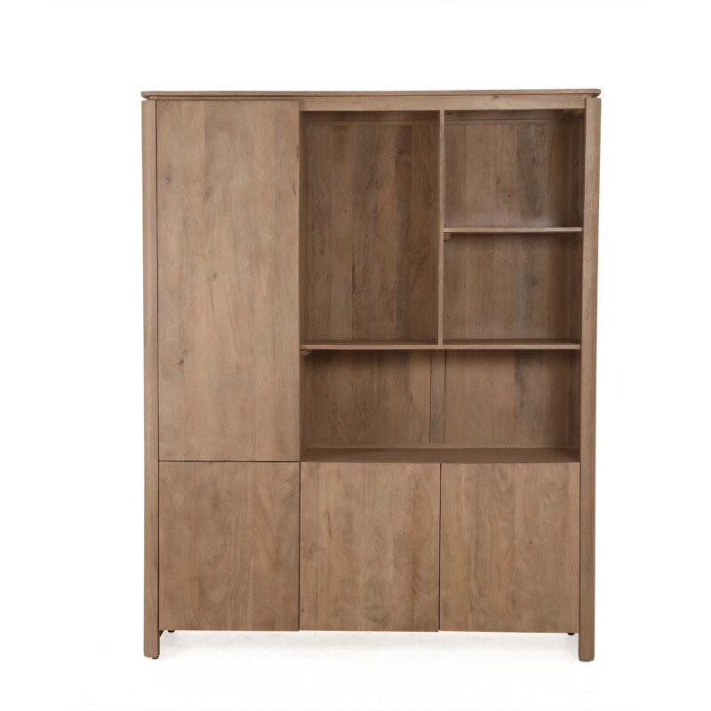 Vakkenkast XL Dallas Naturel Mangohout 160 cm - Image 2